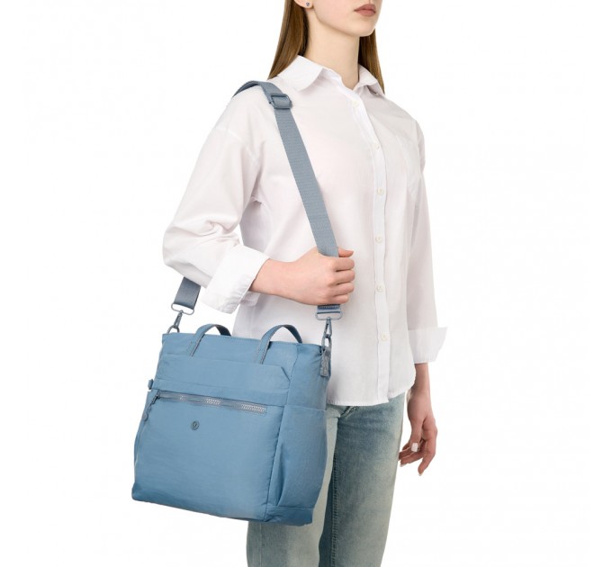 Жіноча сумка-шопер з поліестера блакитна BAGS4LIFE 66902