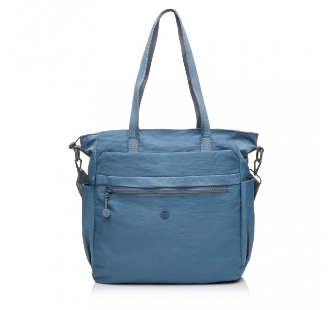 Жіноча сумка-шопер з поліестера блакитна BAGS4LIFE 66902