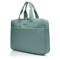 Жіноча ділова сумка-планшет з поліестера зелена BAGS4LIFE 88004