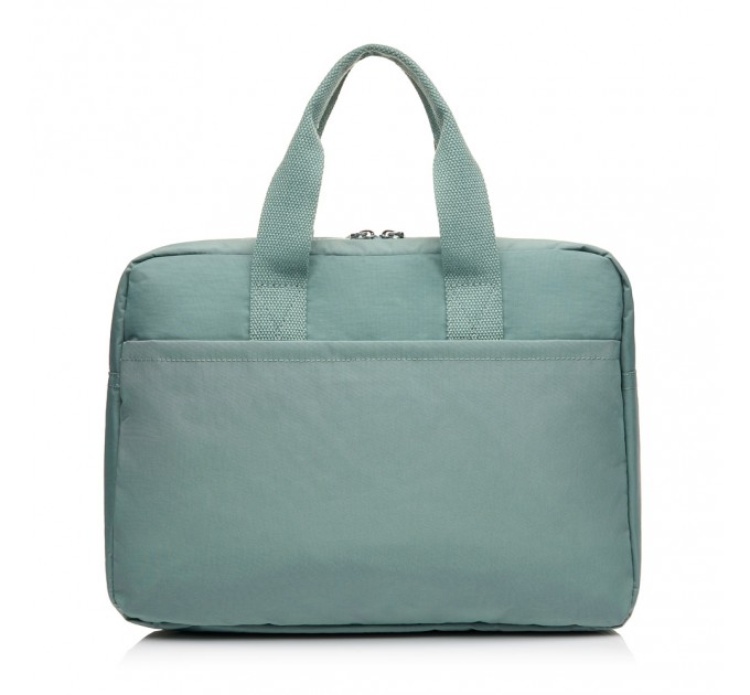 Женская деловая сумка-планшет из полиэстера зеленая BAGS4LIFE 88004