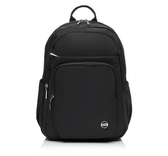 Рюкзак жіночий з поліестера чорний EPOL 6105-06