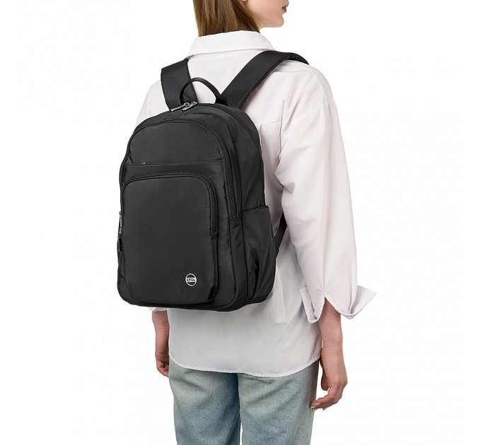 Рюкзак жіночий з поліестера чорний EPOL 6105-06