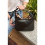 Жіноча сумка-хобо з натуральної шкіри чорна BAGS4LIFE 279