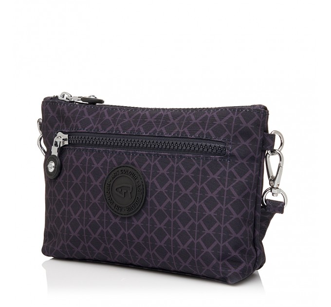 Женская сумка-клатч из полиэстера синяя BAGS4LIFE 91207 с рисунком
