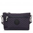 Женская сумка-клатч из полиэстера синяя BAGS4LIFE 91207 с рисунком