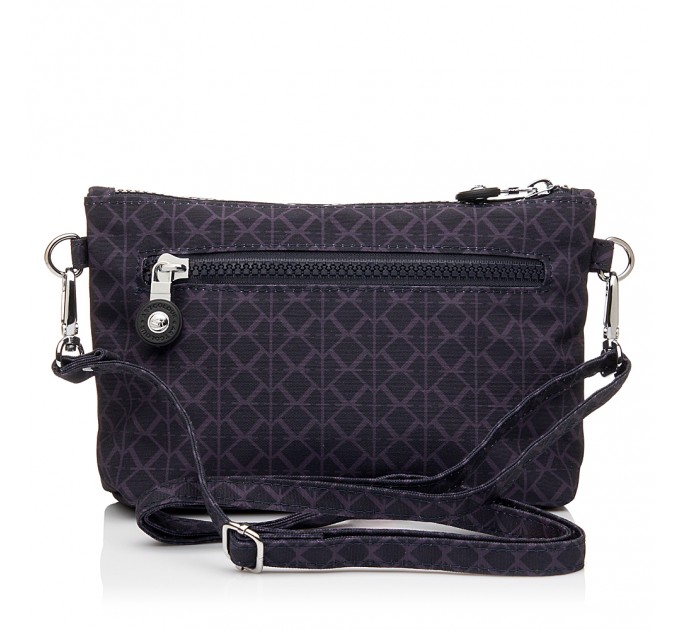 Женская сумка-клатч из полиэстера синяя BAGS4LIFE 91207 с рисунком