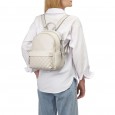 Рюкзак женский из натуральной кожи светло-серый BAGS4LIFE 608