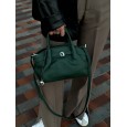 Жіноча сумка з натуральної шкіри темно-зелена BAGS4LIFE 6228