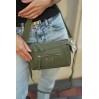 Жіноча сумка з натуральної шкіри оливкова BAGS4LIFE 9332