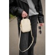 Женская сумка кросс-боди с натуральной кожи молочная BAGS4LIFE (T) 88362 с ручками