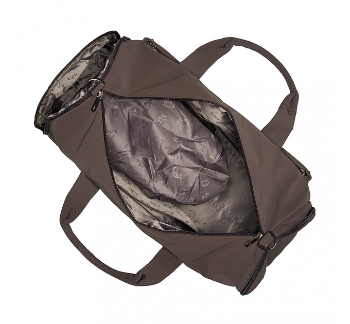 Дорожная сумка из полиэстера коричневая EPOL 6116-10