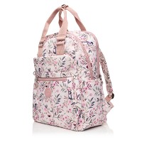 Рюкзак жіночий з поліестера рожевий принт BAGS4LIFE 91101 з ручками