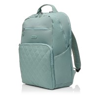 Рюкзак жіночий з поліестера зелений BAGS4LIFE 88001 зі стьобаною кишенею