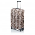 Чехол для чемодана большой тканевый Vito Torelli питон коричневый