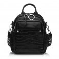 Рюкзак для жінок шкіряний чорний BAGS4LIFE Н601