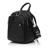 Рюкзак для жінок шкіряний чорний BAGS4LIFE Н601