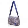 Сумка-мессенджер женская из полиэстера синяя BAGS4LIFE 91506 с узором