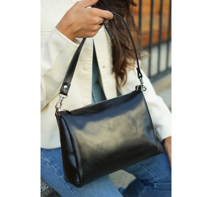 Сумка для жінок шкіряна чорна Vito Torelli 1065 2116