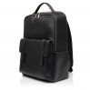 Деловой мужской рюкзак-портфель с натуральной кожи черный BAGS4LIFE MAN 6823