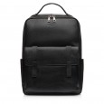 Деловой мужской рюкзак-портфель с натуральной кожи черный BAGS4LIFE MAN 6823