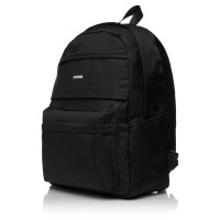 Рюкзак для жінок тканинний чорний BAGS4LIFE W7062 великий міський