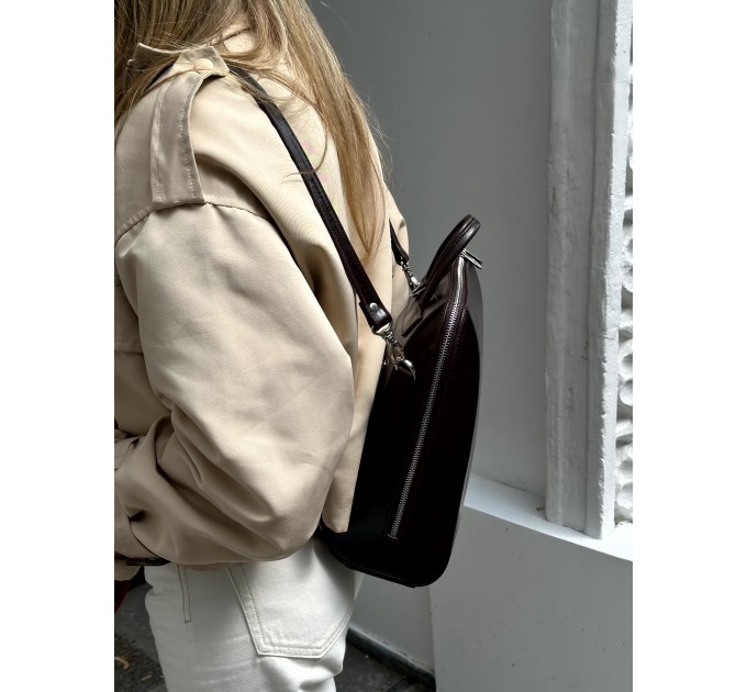 Рюкзак жіночий з натуральної шкіри коричневий Vito Torelli 1012 2115