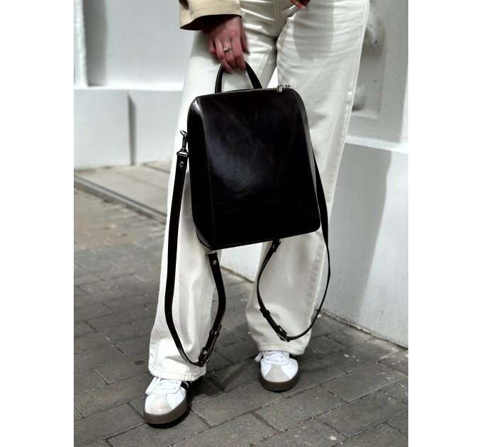 Рюкзак жіночий з натуральної шкіри коричневий Vito Torelli 1012 2115