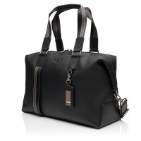 Деловая дорожная сумка с натуральной кожи черная BAGS4LIFE MAN 7201 с брелоком Деловая дорожная сумка с натуральной кожи черная BAGS4LIFE MAN 7201 с брелоком
