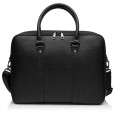 Чоловіча сумка-портфель з натуральної шкіри чорна BAGS4LIFE MAN 6048-3