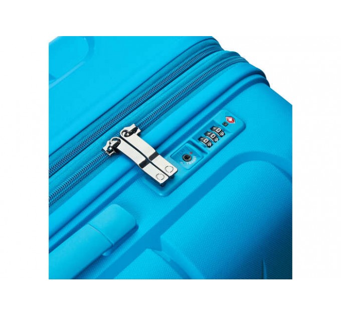 Чемодан маленький пластиковый бирюза Roncato Modo Starlight 423453/68 с расширением