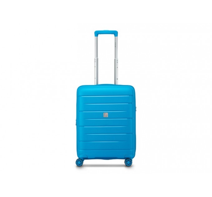 Чемодан маленький пластиковый бирюза Roncato Modo Starlight 423453/68 с расширением