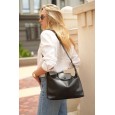 Жіноча сумка-тоут з натуральної шкіри чорна BAGS4LIFE 2203