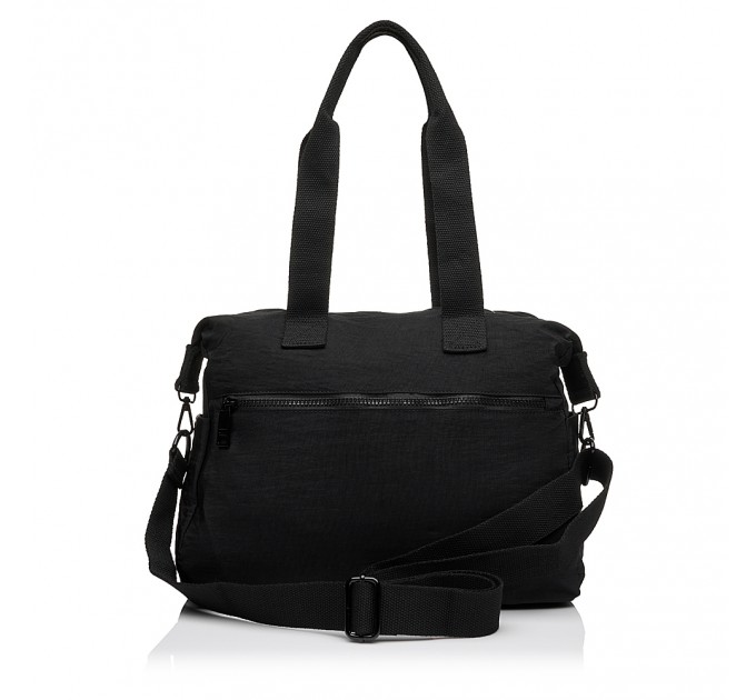 Женская сумка из полиэстера черная BAGS4LIFE 66803 с карманами