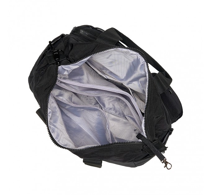 Женская сумка из полиэстера черная BAGS4LIFE 66803 с карманами