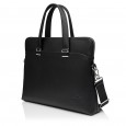 Чоловіча сумка-портфель з натуральної шкіри чорна BAGS4LIFE MAN 9617-3