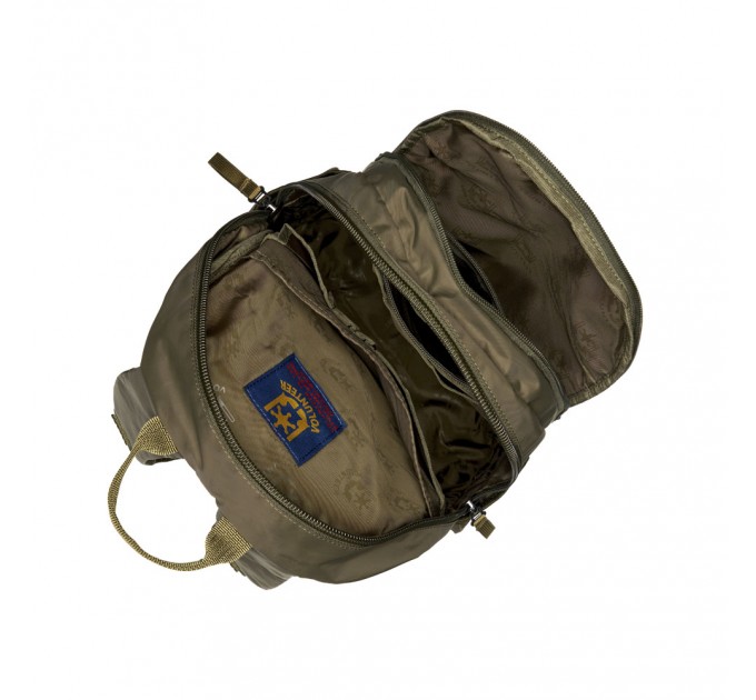 Рюкзак чоловічий з двома відділеннями з поліестеру зелений VOLUNTEER 1713-24 хакі