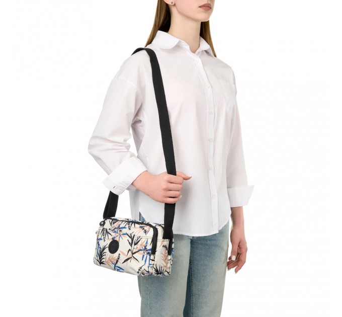 Сумка кросс-боди женская из полиэстера черный принт BAGS4LIFE 91404