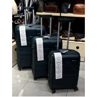 Большой чемодан из полипропилена BAGS4LIFE PP 1320 темно-зеленый