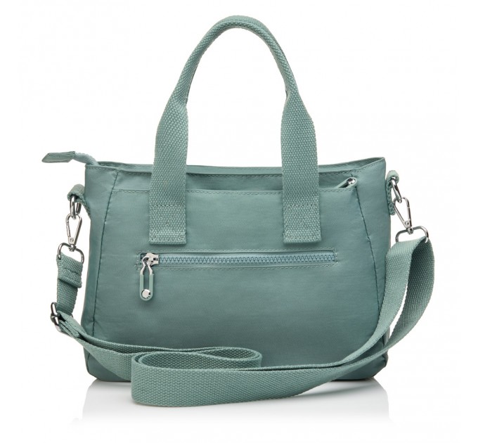 Женская сумка-тоут из полиэстера зеленая BAGS4LIFE 88008 с ручками