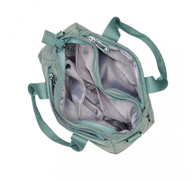 Женская сумка-тоут из полиэстера зеленая BAGS4LIFE 88008 с ручками