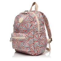 Рюкзак жіночий з поліестера бежевий принт BAGS4LIFE 91402