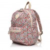 Рюкзак жіночий з поліестера бежевий принт BAGS4LIFE 91402