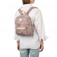 Рюкзак жіночий з поліестера бежевий принт BAGS4LIFE 91402
