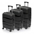 Велика валіза з поліпропілену BAGS4LIFE PP002 черна