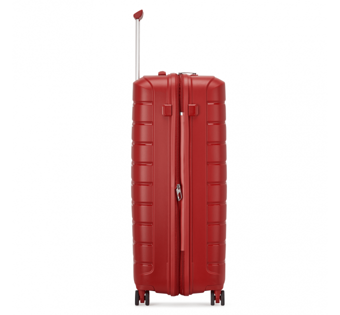 Чемодан большой пластиковый красный Roncato BUTTERFLY 418181/09 с расширением