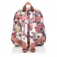 Рюкзак жіночий з поліестера рожевий принт BAGS4LIFE 91402