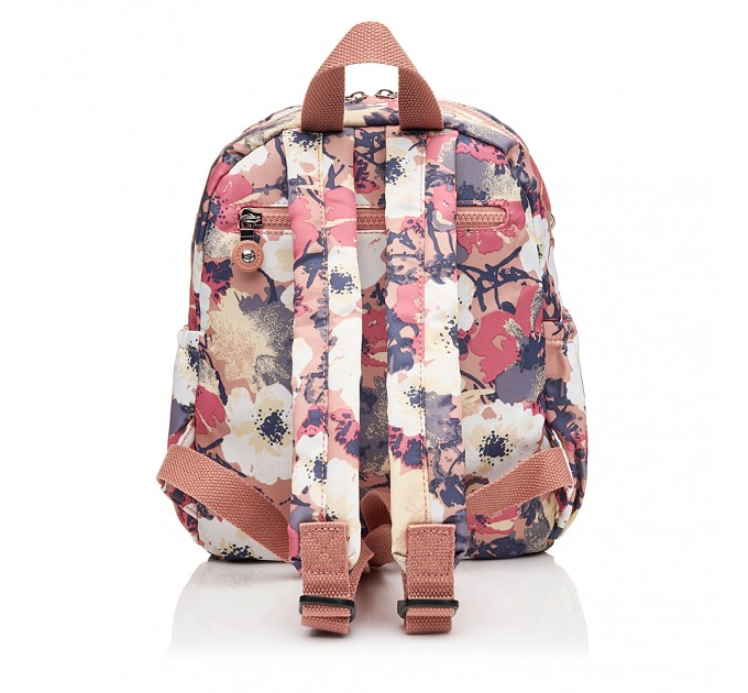 Рюкзак жіночий з поліестера рожевий принт BAGS4LIFE 91402