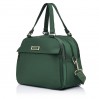 Жіноча тканинна сумка міська зелена EPOL 6026-01