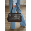Женская сумка-тоут из натуральной кожи коричневая BAGS4LIFE 6048 с ремешками