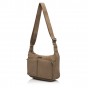 Сумка-месенджер жіноча з поліестера світло-коричнева EPOL 6116-03 з накладними карманами